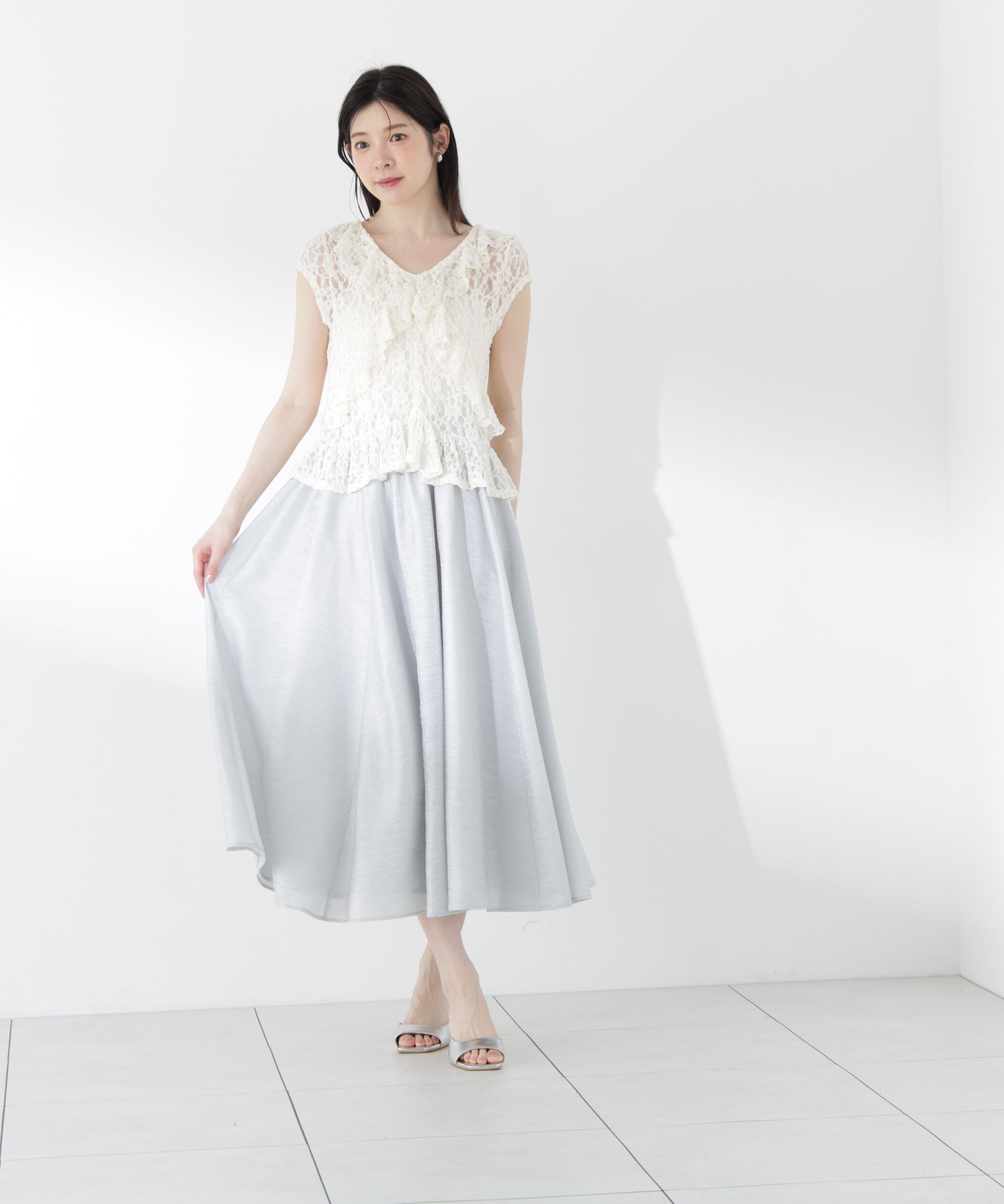PROPORTION BODY DRESSING「ニュアンスサテンシャイニースカート」|スカート|