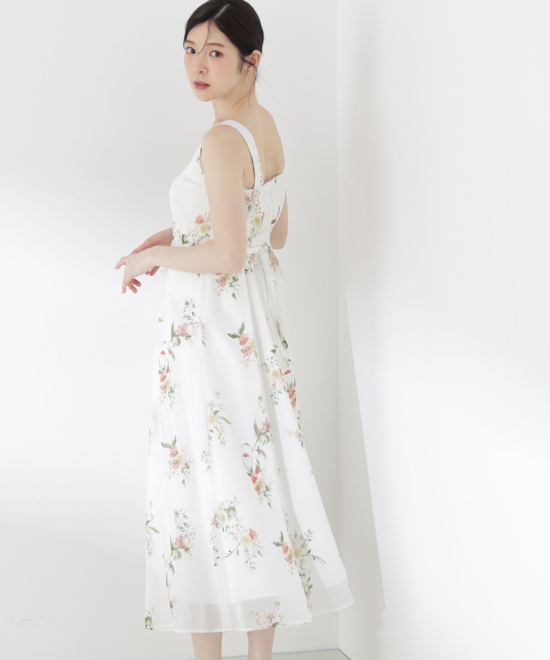 PROPORTION BODY DRESSING「＜青島心さん着用＞ボタニカル花柄キャミワンピース」|ワンピース|