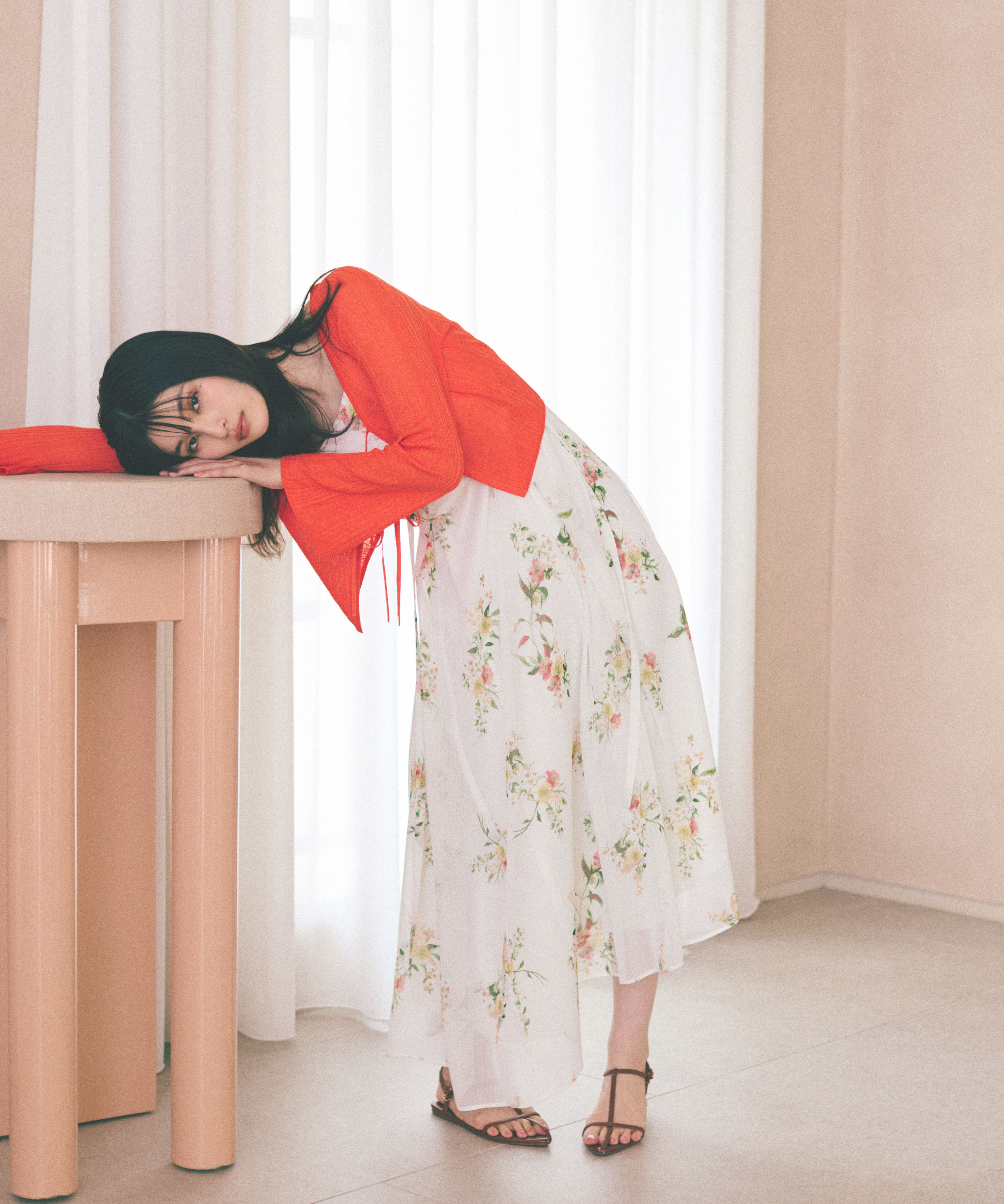 PROPORTION BODY DRESSING「＜青島心さん着用＞ボタニカル花柄キャミワンピース」|ワンピース|