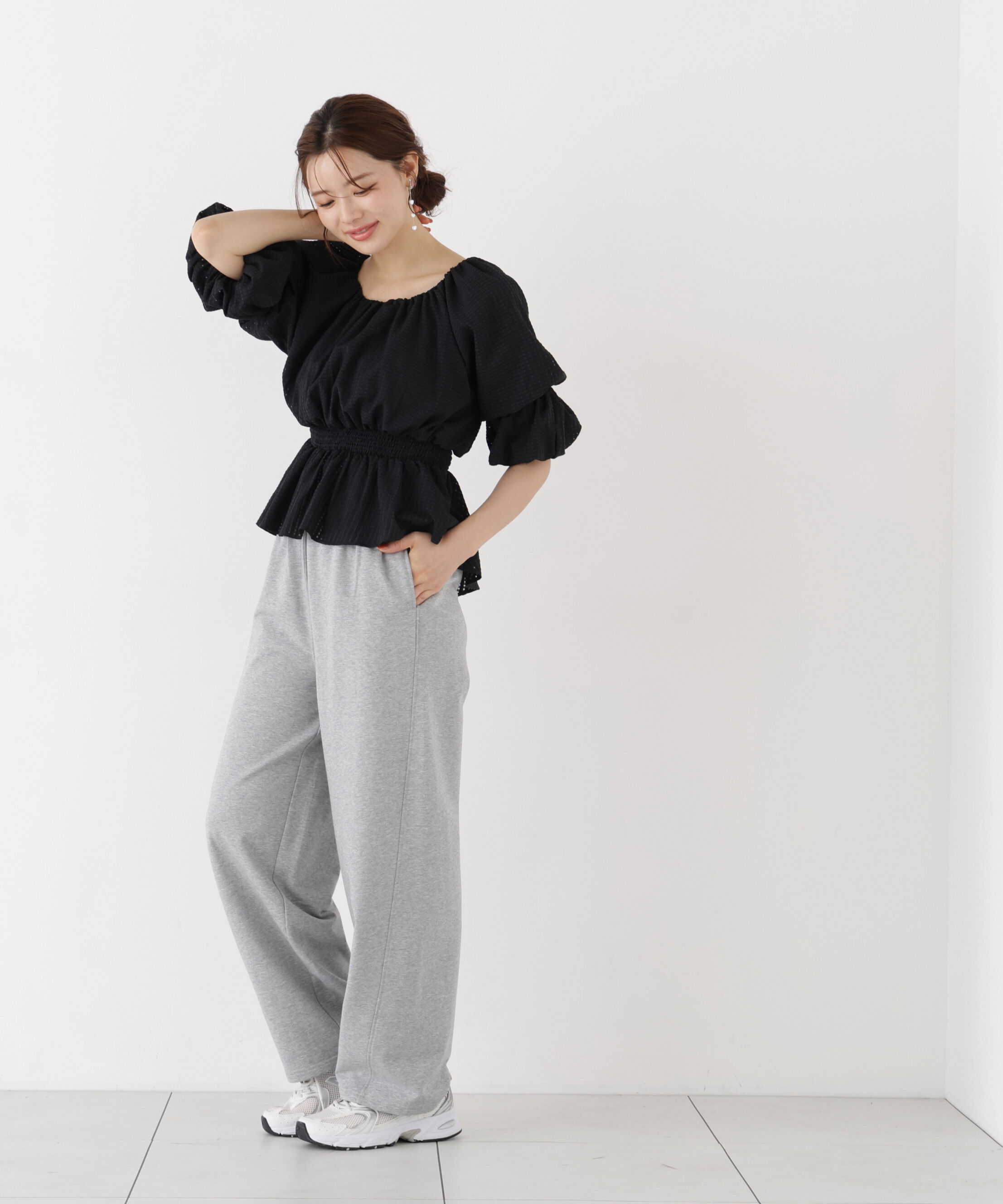 PROPORTION BODY DRESSING「＜中川紅葉さん着用＞〈a/mie〉2wayオフショルフィッシュテールブラウス」|シャツ・ブラウス|