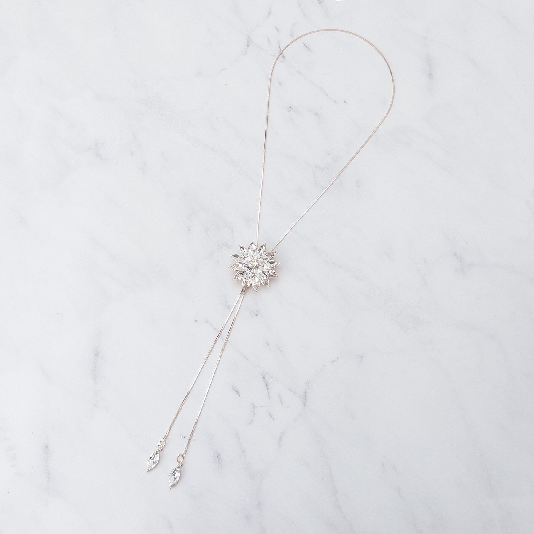 SHOO･LA･RUE「ゴージャスフラワーネックレス」|ネックレス|ピンクゴールド(00