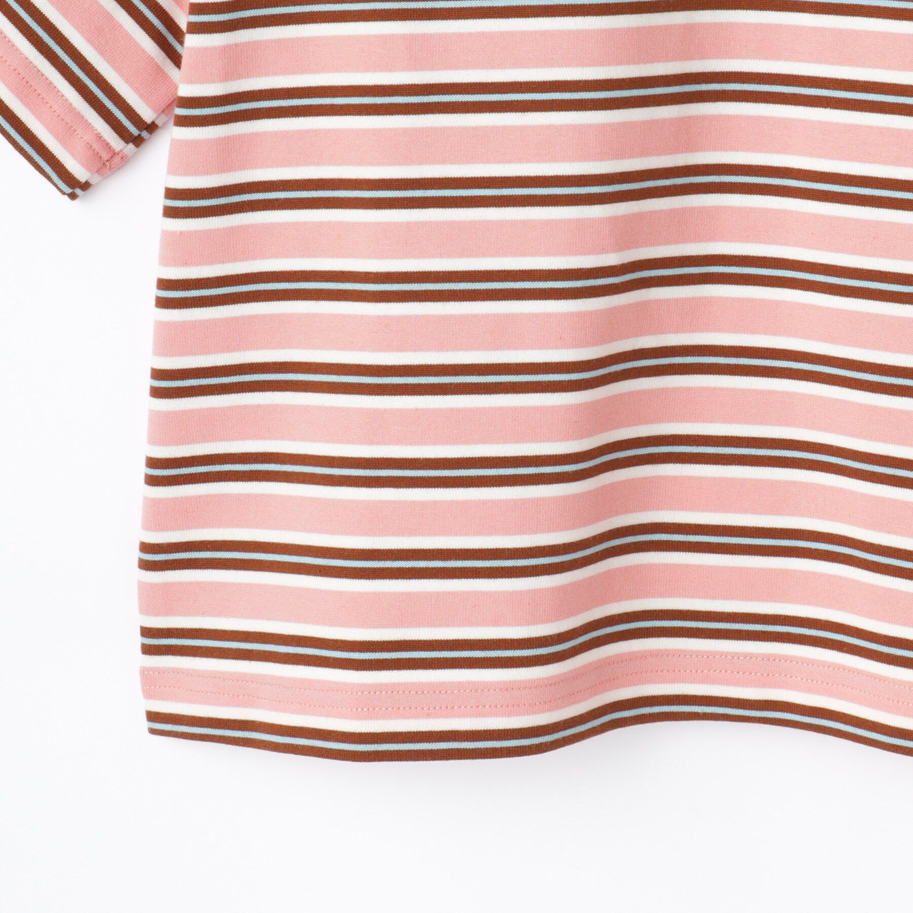SHOO･LA･RUE「【100-150cm】マルチボーダーTシャツ」|Tシャツ・カットソー|