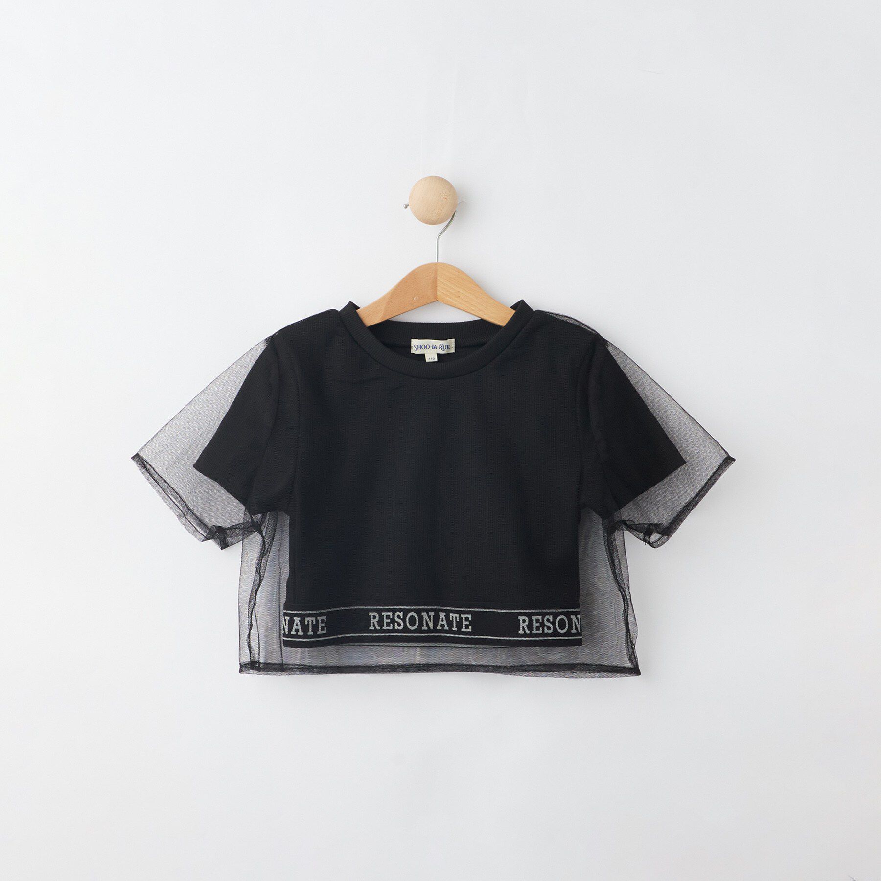 SHOO･LA･RUE「【110-150cm】メッシュデザインTシャツ」|Tシャツ・カットソー|