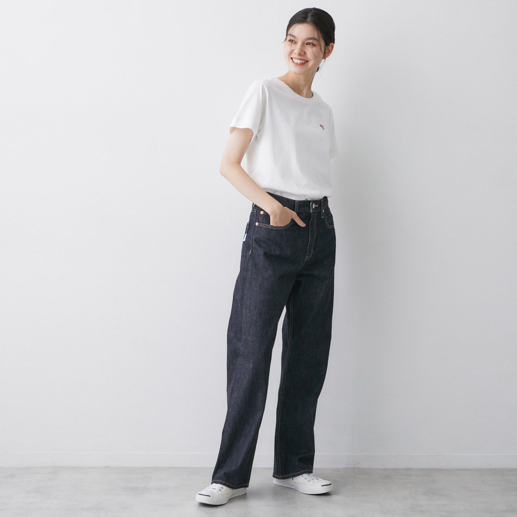 Dessin「【洗える】半袖ボックスシルエットカットソー」|Tシャツ・カットソー|