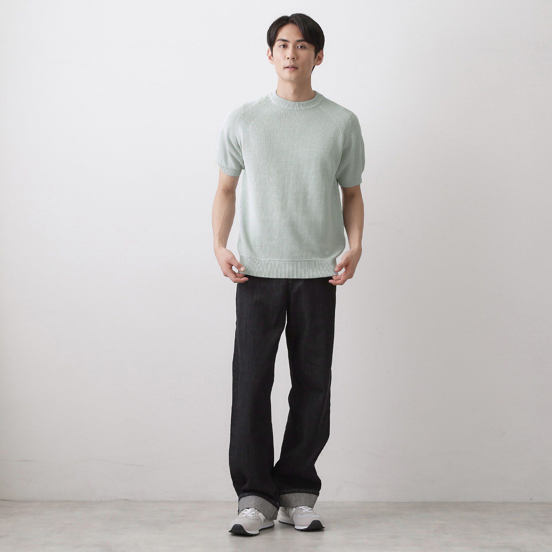 Dessin「ペーパーブレンドニットTシャツ」|ニット・セーター|