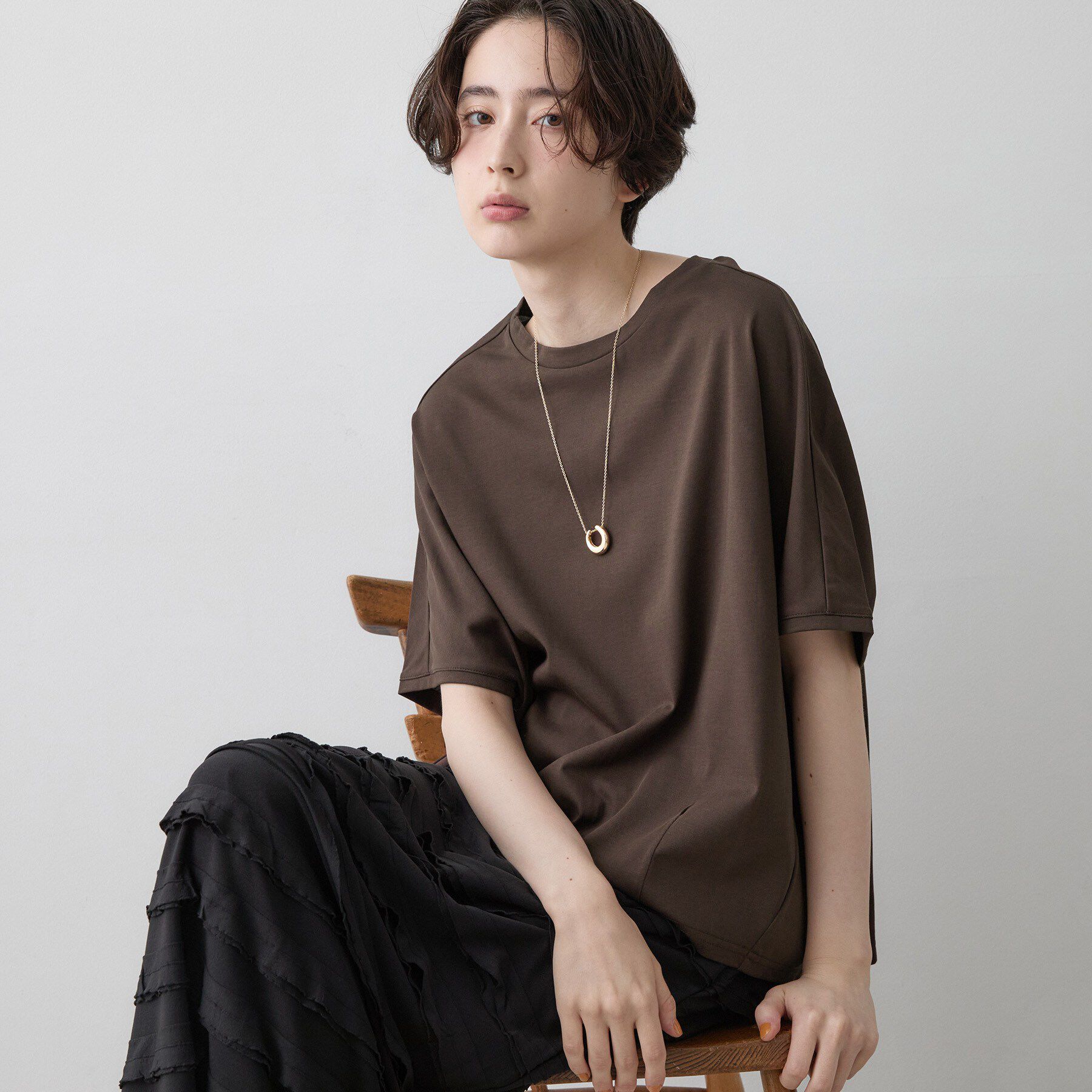 Dessin「【汗シミ防止/UVカット】ドルマンスリーブ プルオーバー」|Tシャツ・カットソー|