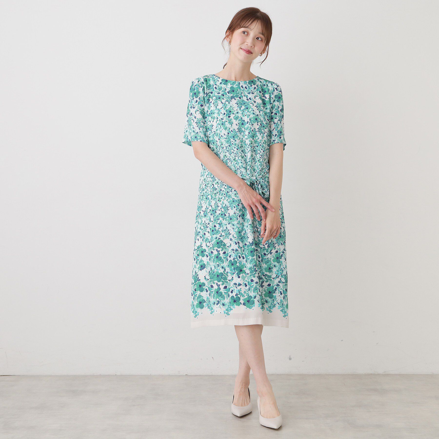 SunaUna「小花柄ワンピース」|ワンピース|