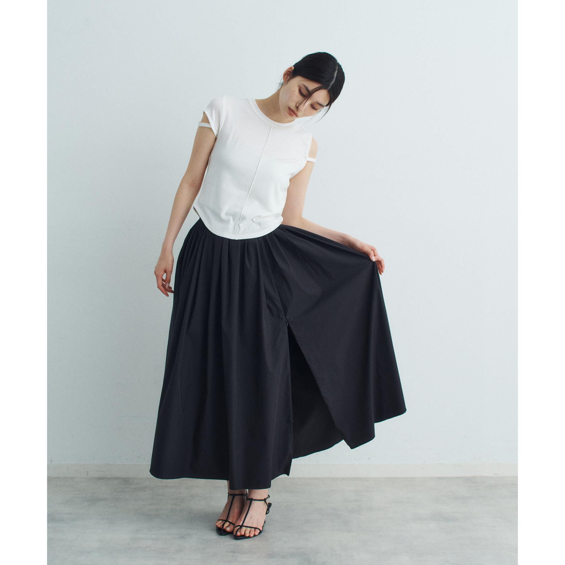 CODE A「side slit volume skirt」|スカート|