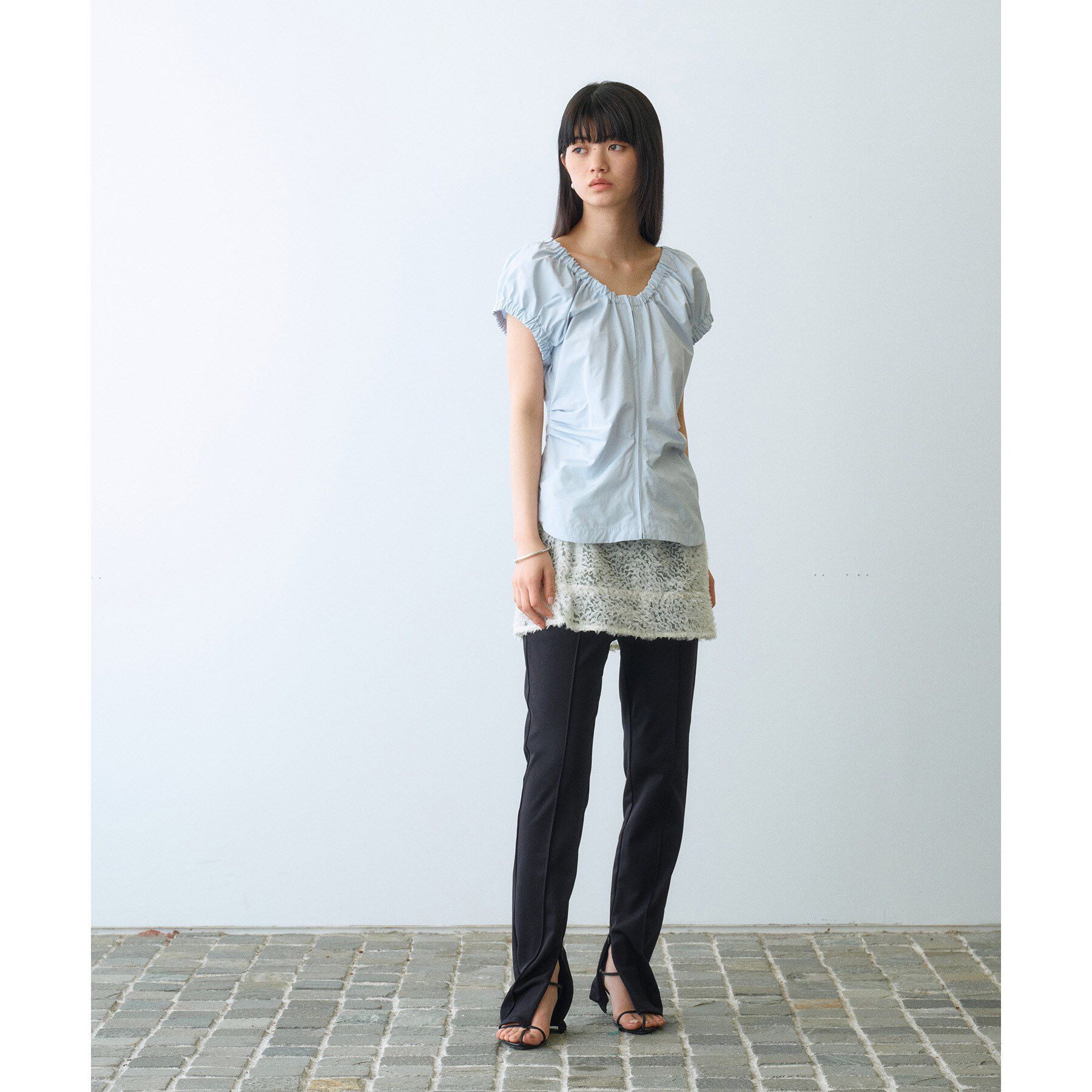 CODE A「sporty gathered blouse」|シャツ・ブラウス|