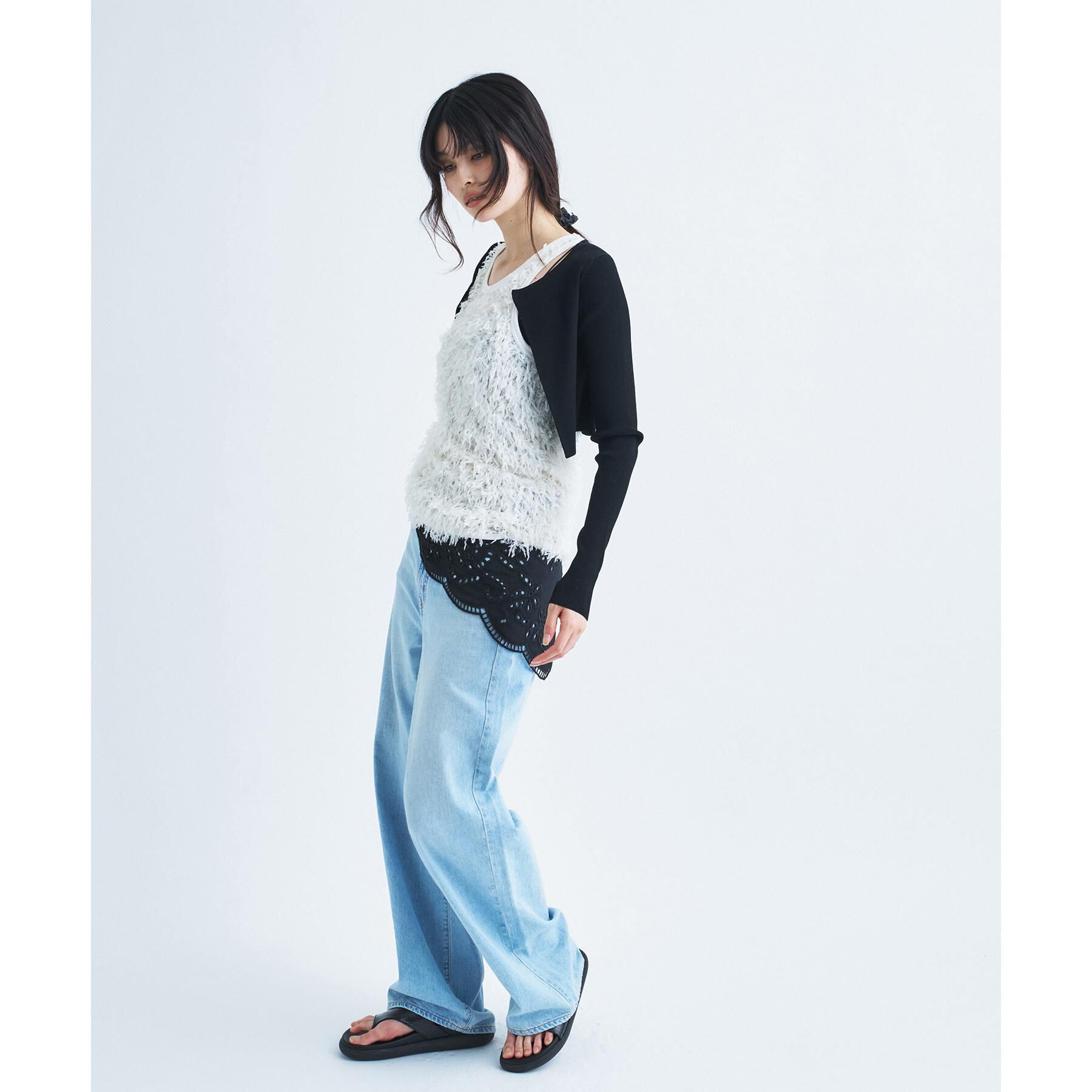 CODE A「【Re】stretch hook cardigan」|カーディガン|