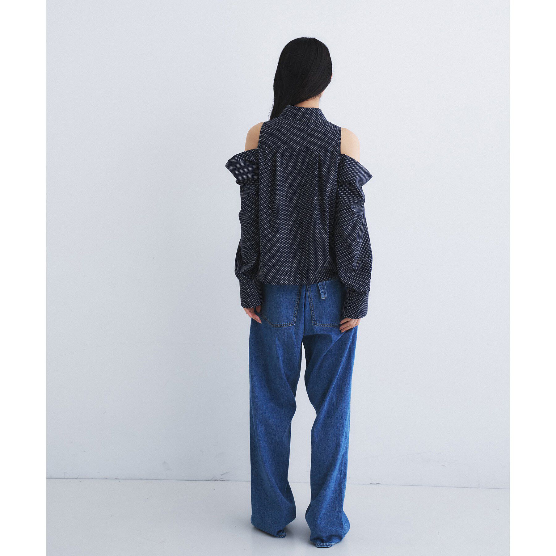 CODE A「dots open shoulder shirts」|シャツ・ブラウス|