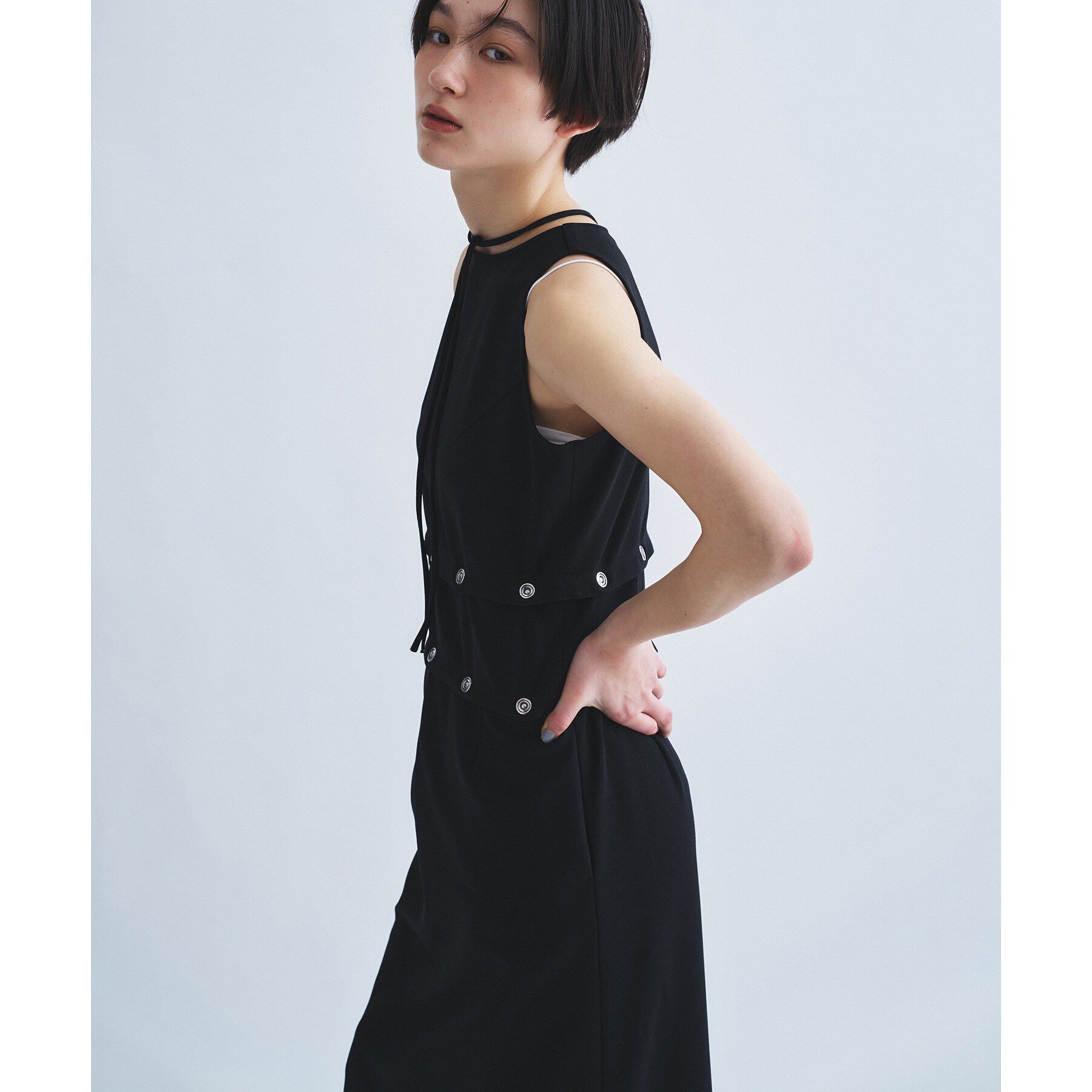 CODE A「modular split dress」|ワンピース|