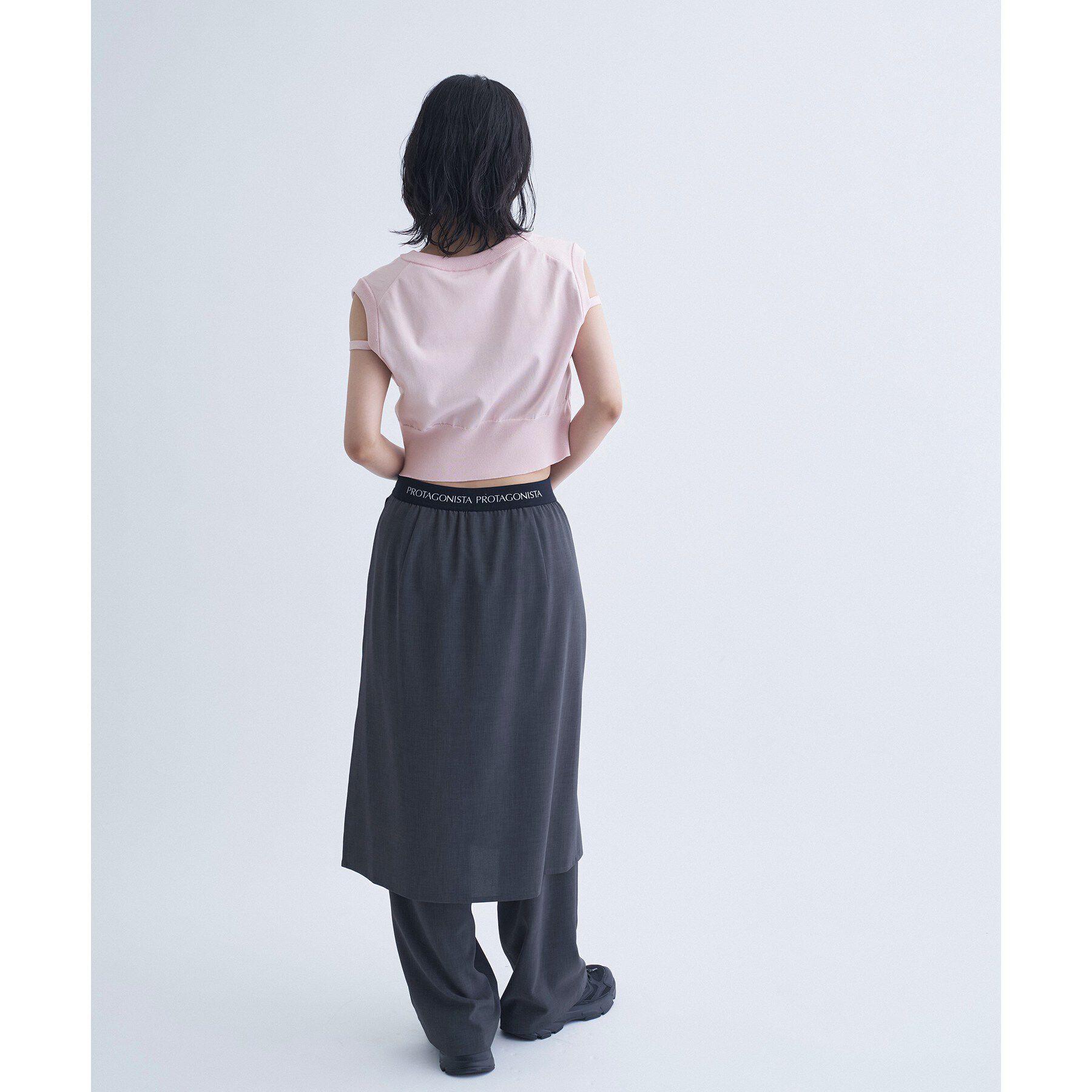 CODE A「design short vest」|ニット・セーター|