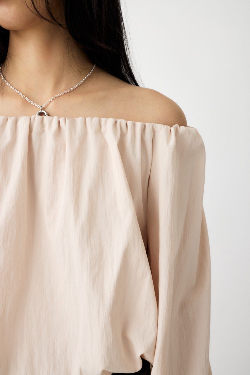 MOUSSY「OFF SHOULDER PUFFY ブラウス」|シャツ・ブラウス|