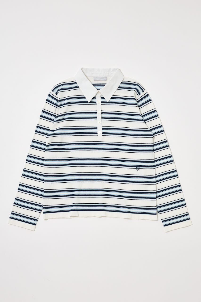 MOUSSY「BORDER POLO KNIT TEE」|ニット・セーター|