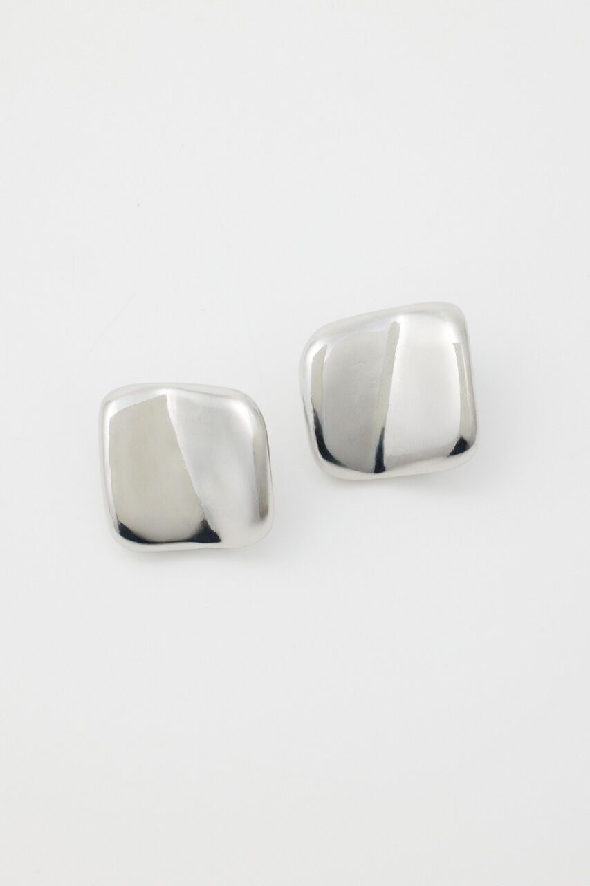 rienda「スクエアフォールドピアス」|ピアス|SLV
