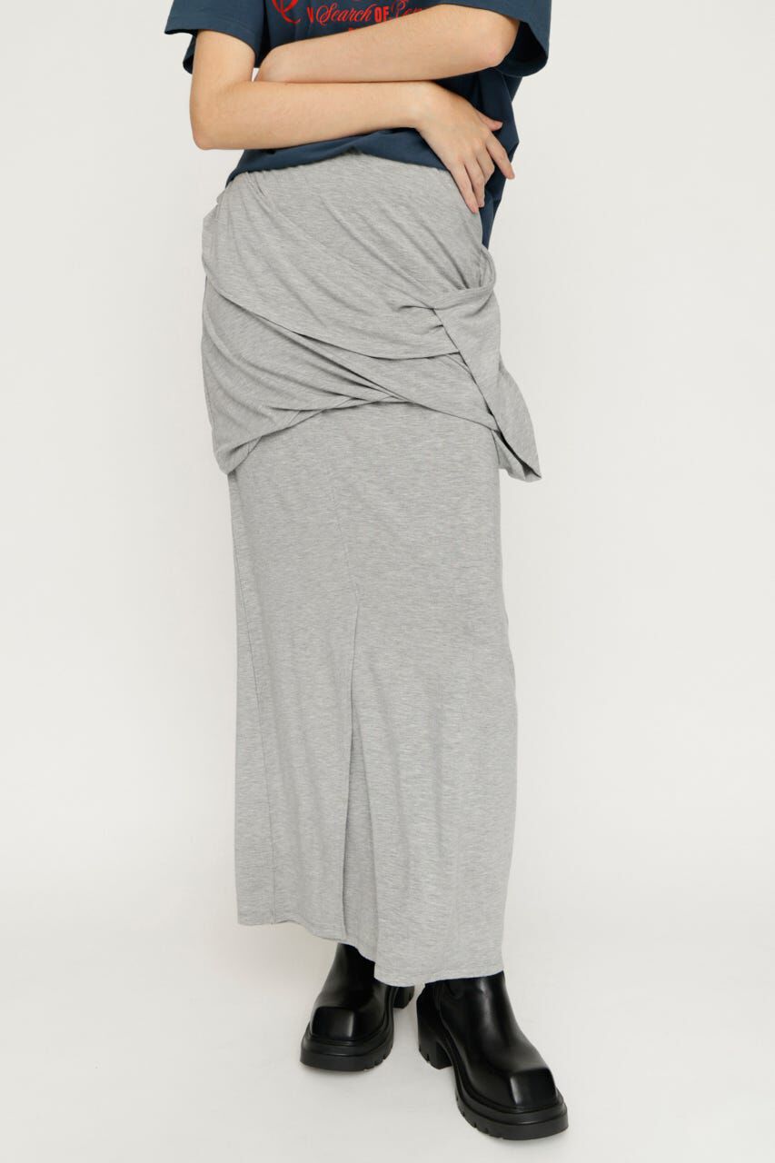 SLY「DRAPE CUT ロングスカート」|スカート|T.GRY