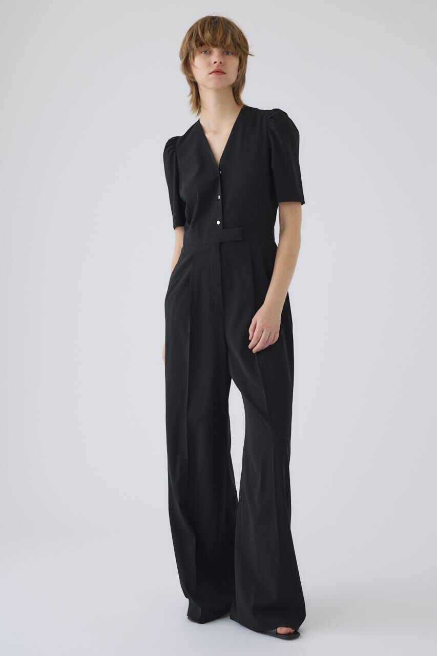 RIM.ARK 「Puff sleeve solid jumpsuit」|その他|BLK