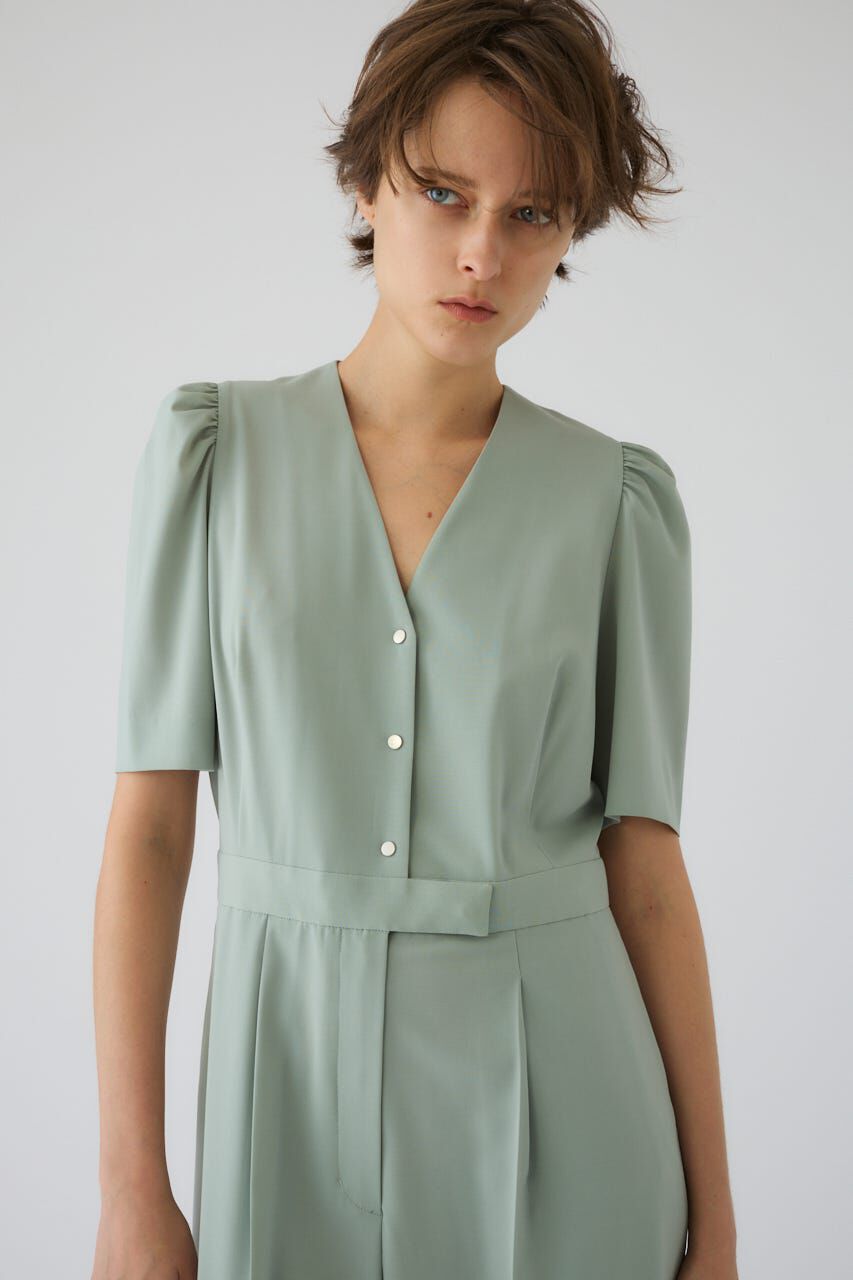 RIM.ARK 「Puff sleeve solid jumpsuit」|その他|