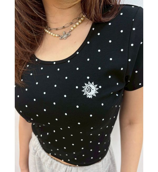EVRIS「ドットSUNNYショートTシャツ」|Tシャツ・カットソー|