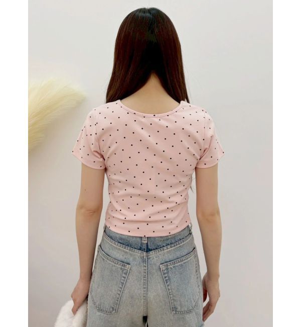 EVRIS「ドットSUNNYショートTシャツ」|Tシャツ・カットソー|