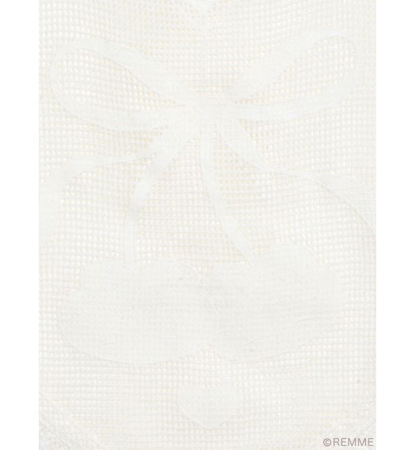 merry jenny「Cherry heart knit tote」|トートバッグ|