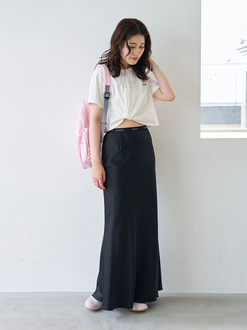emmi atelier「eco 撥水ギャザーボディーバックパック」|リュック|