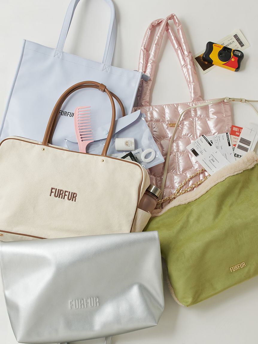 FURFUR「【WEB限定カラー】マテリアル巾着バッグ」|トートバッグ|