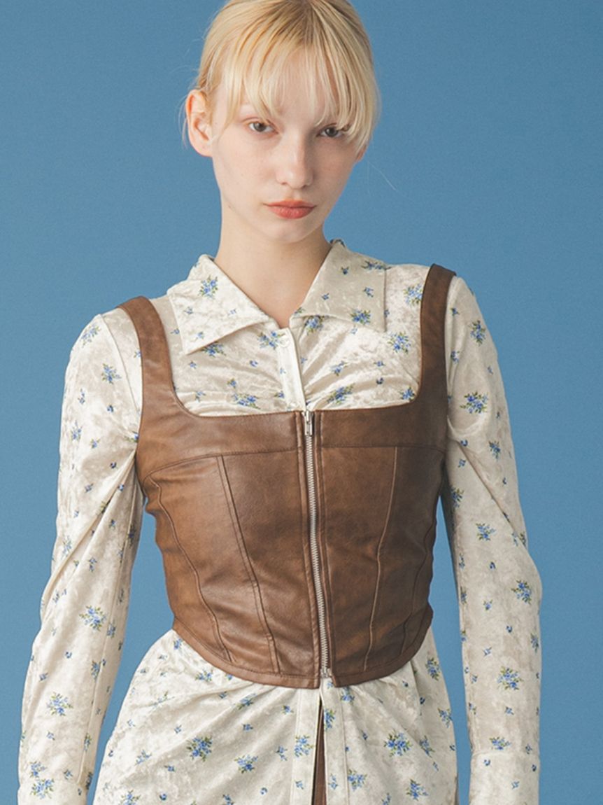 FURFUR「マルチマテリアルビスチェ」|ベスト・ジレ|