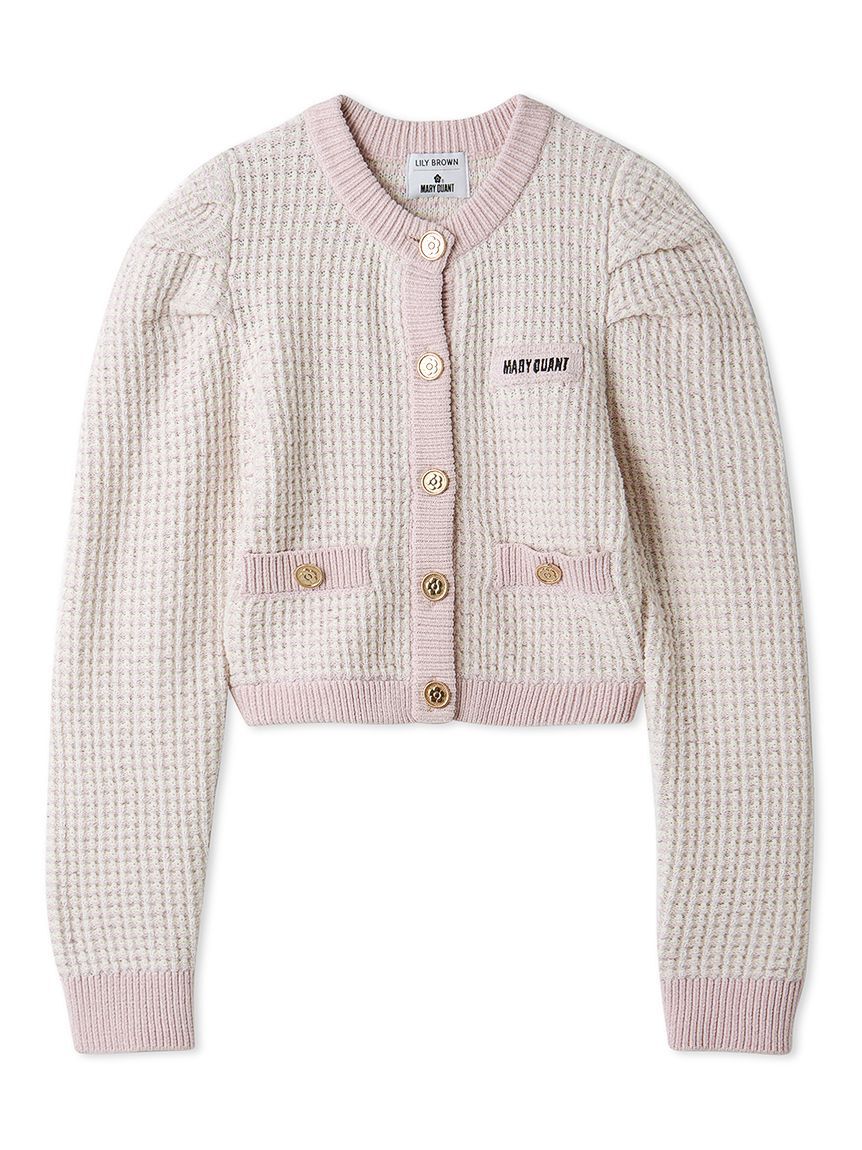 LILY BROWN「【WEB・一部店舗限定カラー】【LILY BROWN&times;MARY QUANT】ツイードニットカーディガン」|カーディガン|PNK