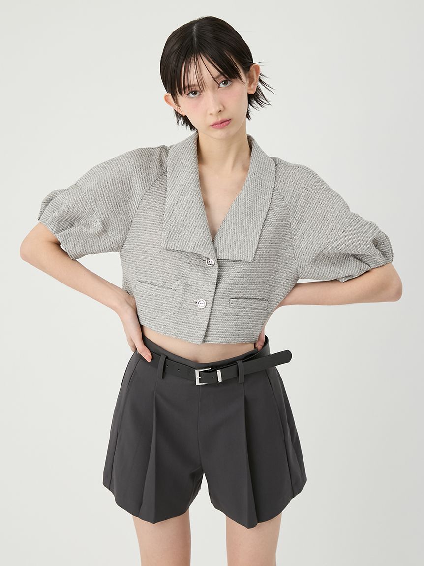 LILY BROWN「ベルト付きタックショートパンツ」|その他|