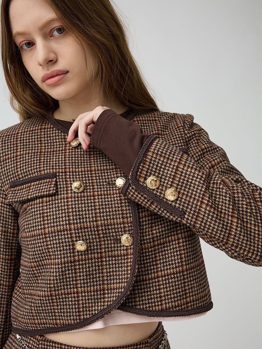 LILY BROWN「【LILY BROWN&times;MARY QUANT】ダブルボタンジャケット」|ノーカラージャケット|
