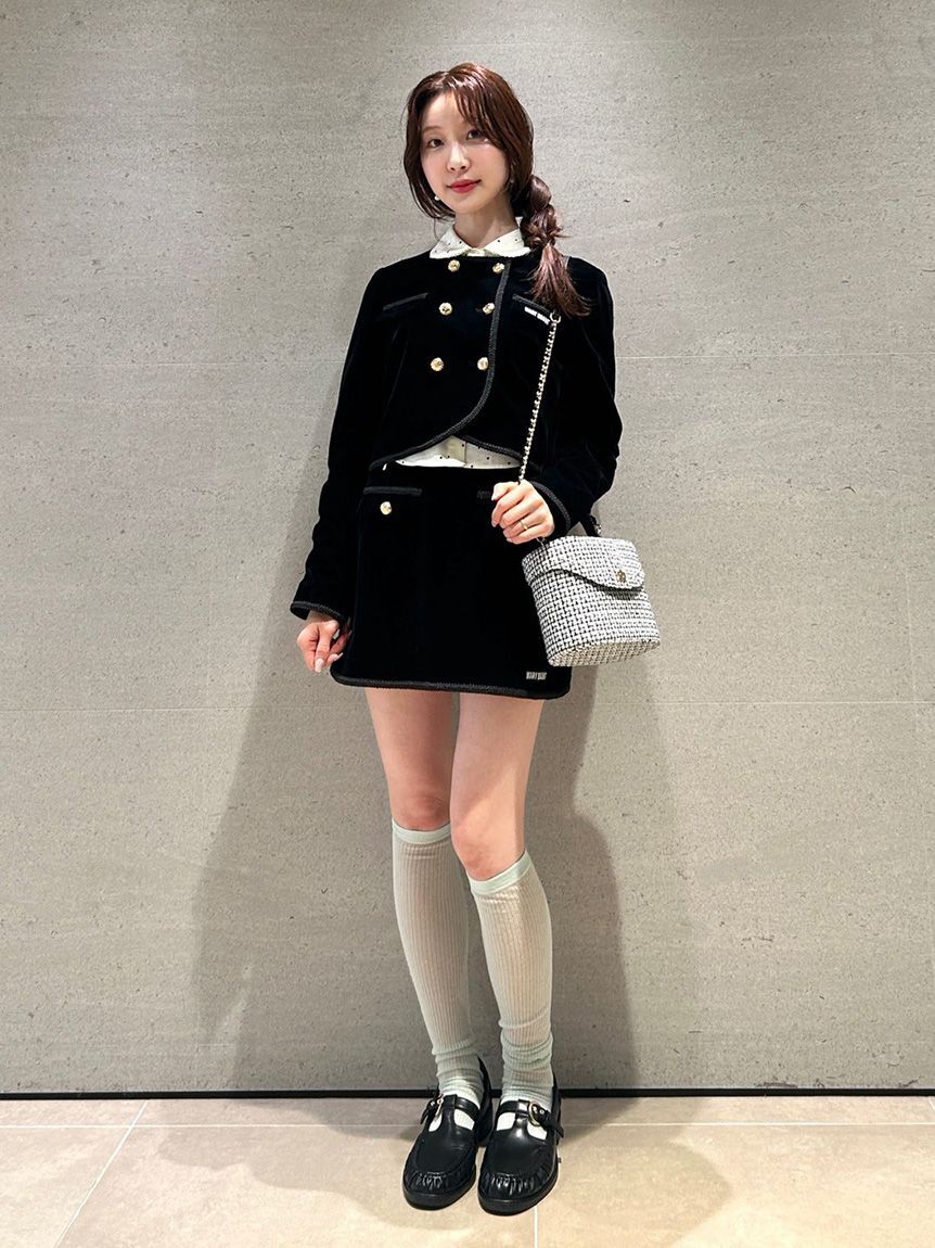LILY BROWN「【LILY BROWN&times;MARY QUANT】ダブルボタンジャケット」|ノーカラージャケット|