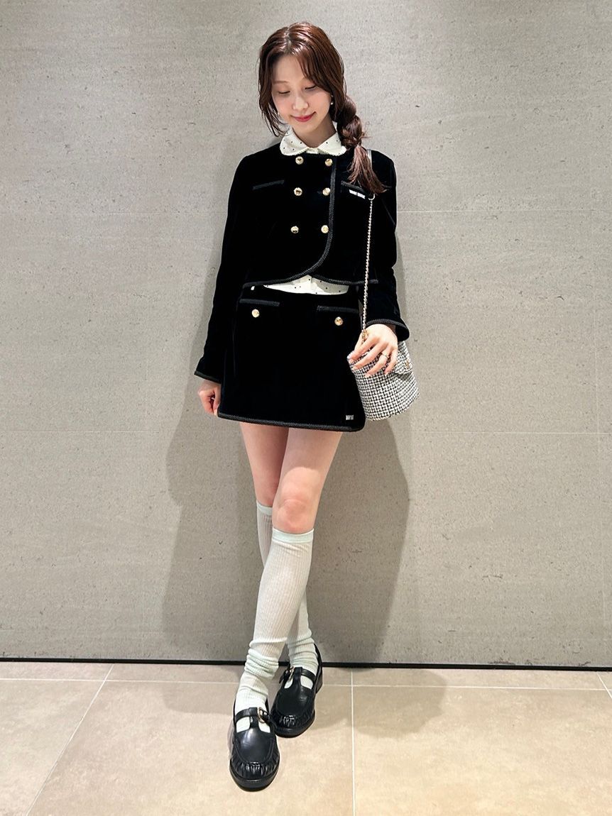 LILY BROWN「【LILY BROWN&times;MARY QUANT】ダブルボタンジャケット」|ノーカラージャケット|
