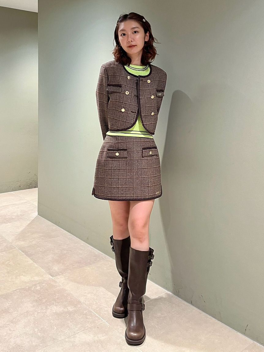LILY BROWN「【LILY BROWN&times;MARY QUANT】ダブルボタンジャケット」|ノーカラージャケット|