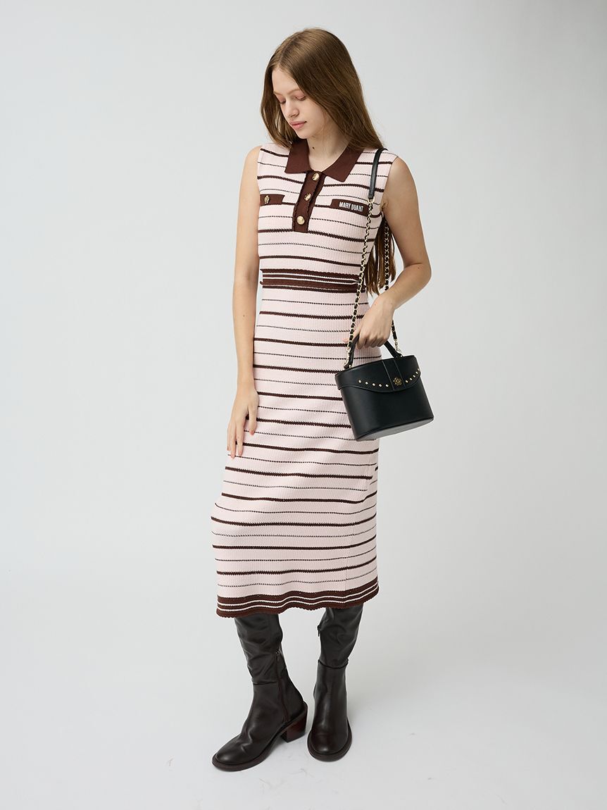 LILY BROWN「【LILY BROWN&times;MARY QUANT】ポロニットワンピース」|ワンピース|