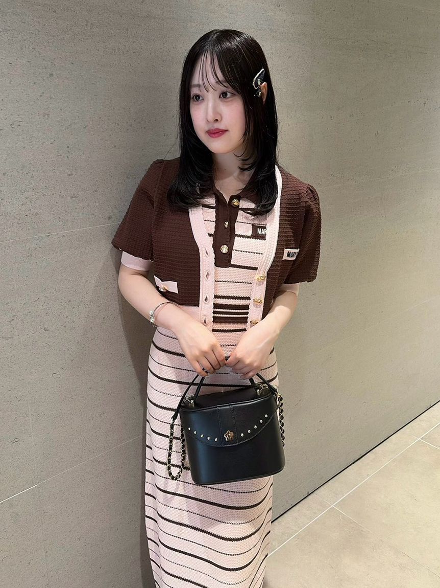 LILY BROWN「【LILY BROWN&times;MARY QUANT】ポロニットワンピース」|ワンピース|