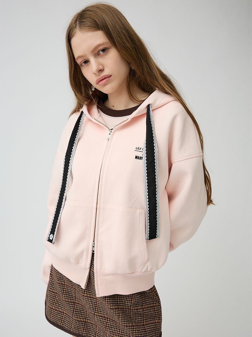 LILY BROWN「【LILY BROWN&times;MARY QUANT】ジップフーディー」|パーカー|