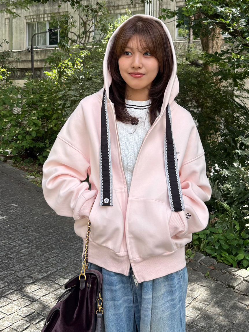 LILY BROWN「【LILY BROWN&times;MARY QUANT】ジップフーディー」|パーカー|