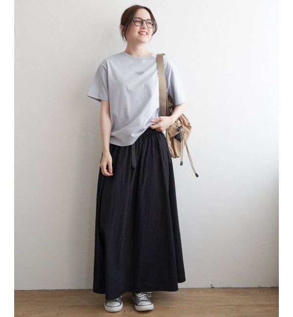 Lbc with Life「ミニロゴ刺繍Tシャツ」|Tシャツ・カットソー|