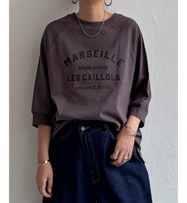 Lbc with Life「コットンラグラン7分袖Tシャツ」|Tシャツ・カットソー|