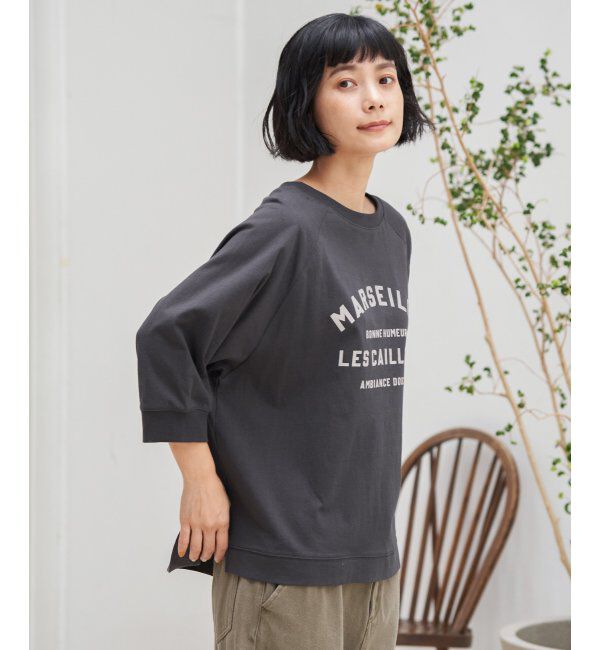 Lbc with Life「コットンラグラン7分袖Tシャツ」|Tシャツ・カットソー|