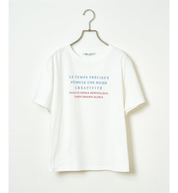 Lbc with Life「コットンロゴプリントTシャツ」|Tシャツ・カットソー|