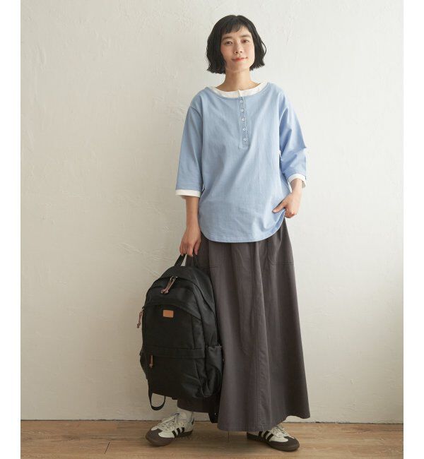 Lbc with Life「ヘンリーネックレイヤー7分袖Tシャツ」|その他|