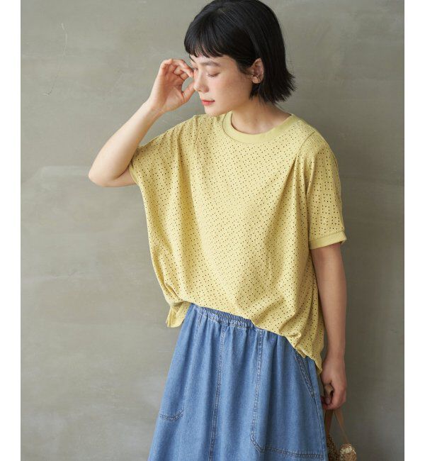 Lbc with Life「【お得だ値】冷感アイレットレースプルオーバー」|Tシャツ・カットソー|