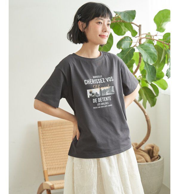 Lbc with Life「【接触冷感】フォトロゴTシャツ」|Tシャツ・カットソー|