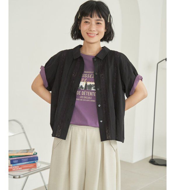 Lbc with Life「【接触冷感】フォトロゴTシャツ」|Tシャツ・カットソー|