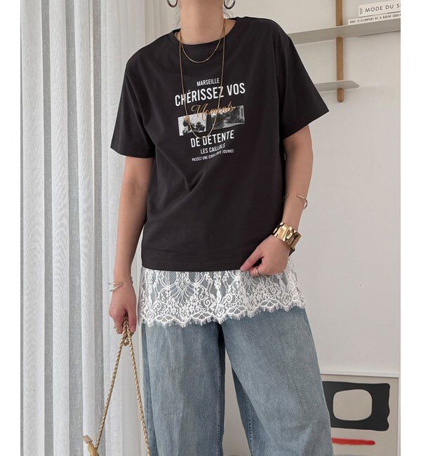 Lbc with Life「【接触冷感】フォトロゴTシャツ」|Tシャツ・カットソー|