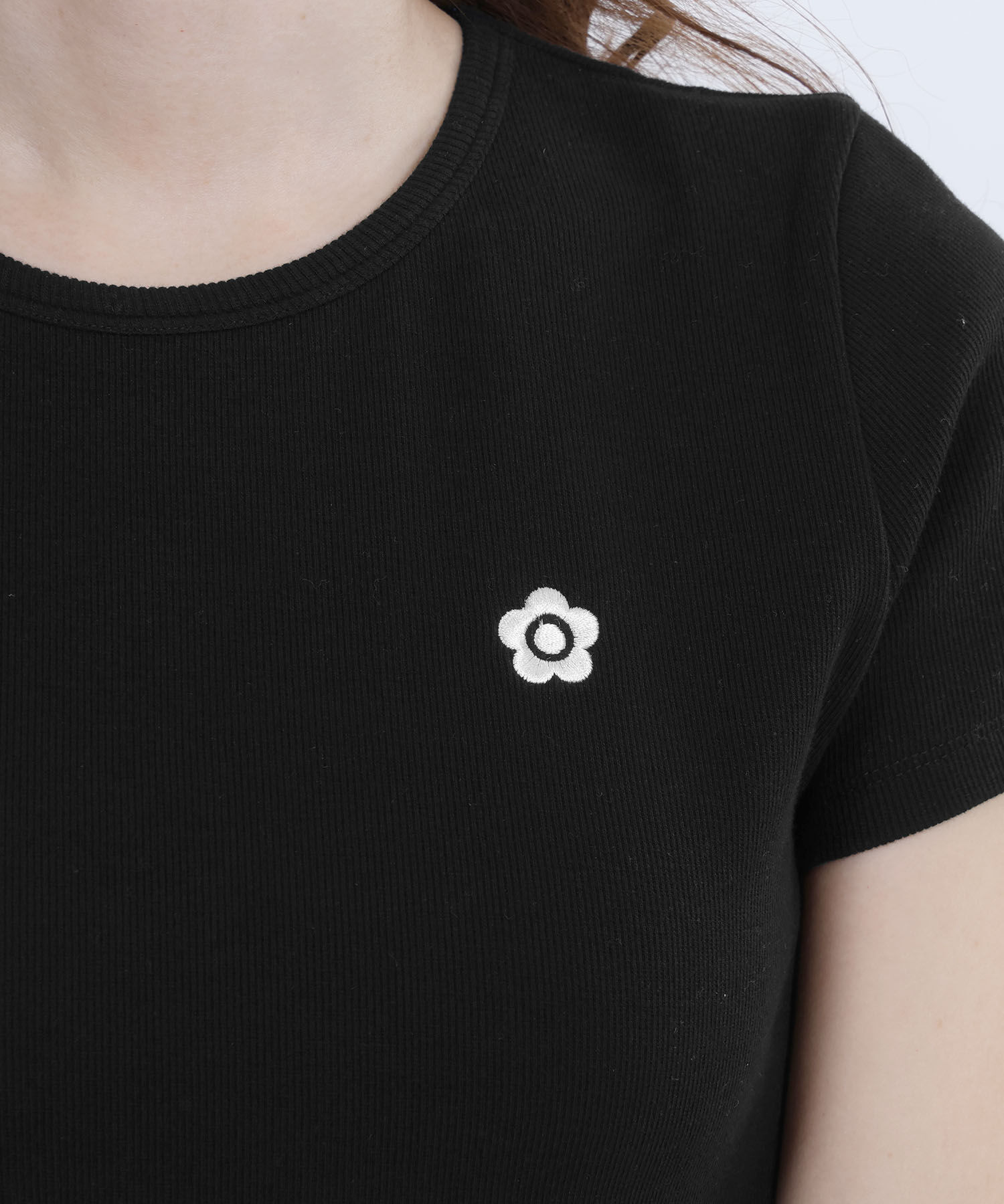 MARY QUANT「リブコンパクト Tシャツ」|Tシャツ・カットソー|