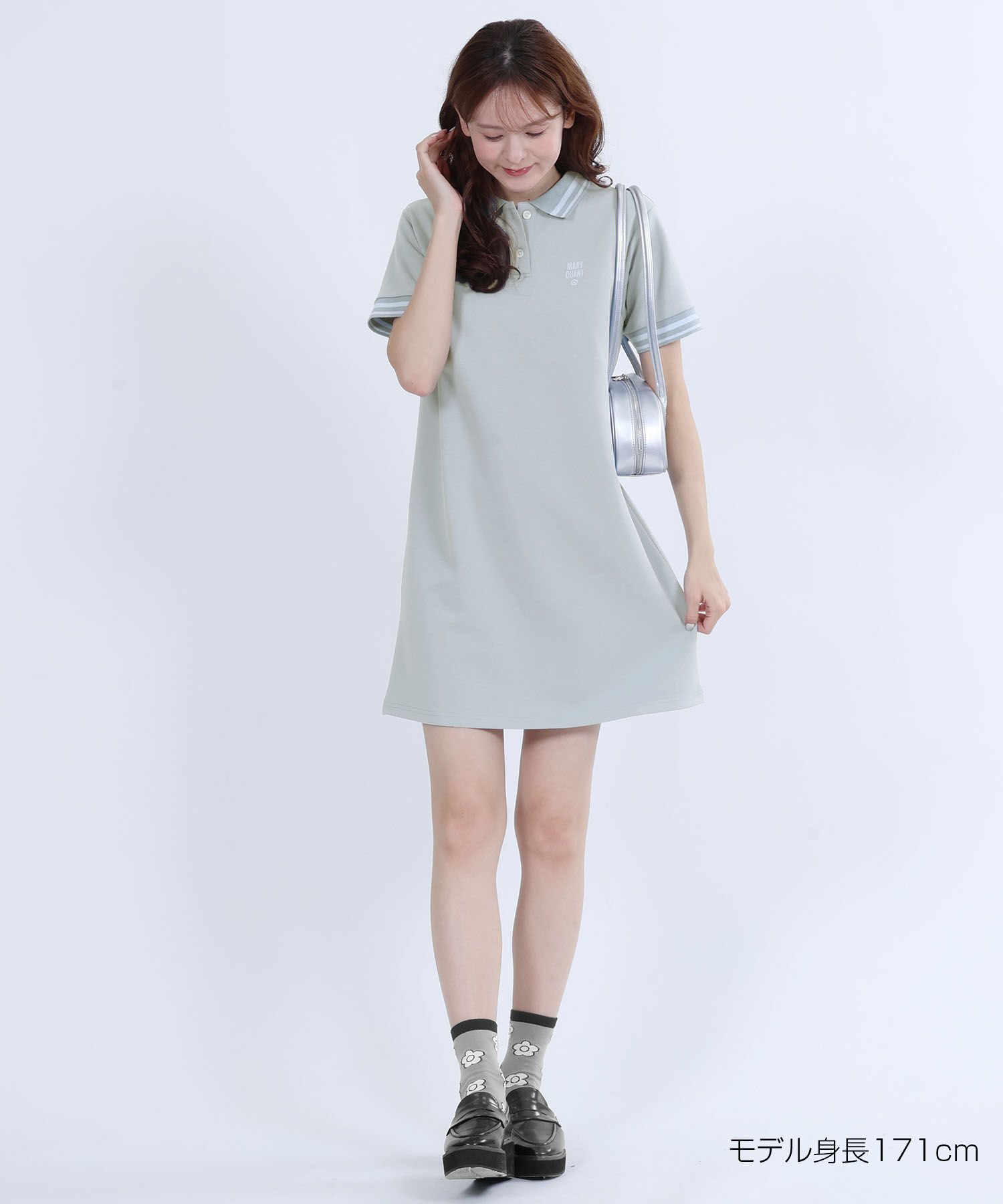 MARY QUANT「ポロライン ワンピース」|ワンピース|ブルー